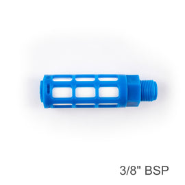 Image of an AirCraft Plastic Breather Silencer 3/8' M Blue