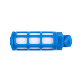 Image of an AirCraft Plastic Breather Silencer 1/2' M Blue