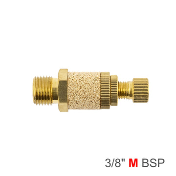 Image of an AirCraft Flow Control Silencer Brass 3/8' M