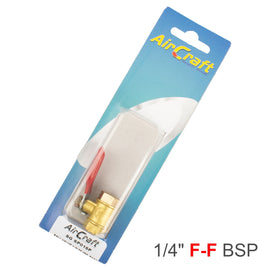 Image of an AirCraft Ball Valve 1/4' Ff 1Pc Pack