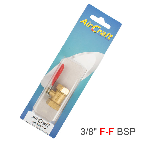 Image of an AirCraft Ball Valve 3/8' Ff 1Pc Pack