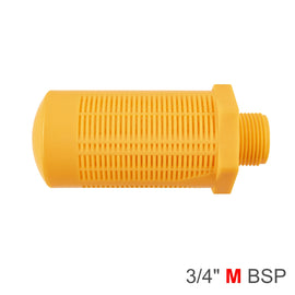 Image of an AirCraft Plastic Breather Silencer 3/4' M Orange