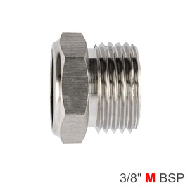 Image of an AirCraft Muffler Metal Flat 3/8' Male