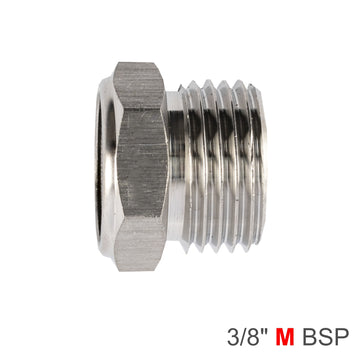 Image of an AirCraft Muffler Metal Flat 3/8' Male