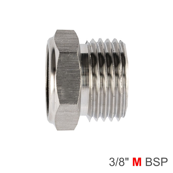 Image of an AirCraft Muffler Metal Flat 3/8' Male