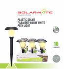 Solarmate Path Light Plastic 10 Lumen Filament Warm White 6 Pack-5