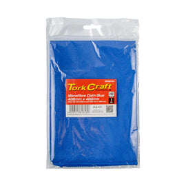 Image of a Tork Craft Microfibre Cloth Blue 400mm X 400mm