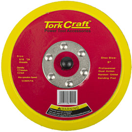 Image of a Tork Craft DA Sander Pad Hook And Loop 5 16 - 24unf Med Soft 125mm 5'