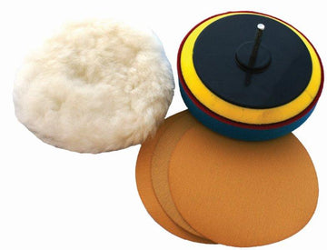 Image of a Tork Craft Sanding &  Polishing Kit 125mm 5' With 400-600 And 800 Grit