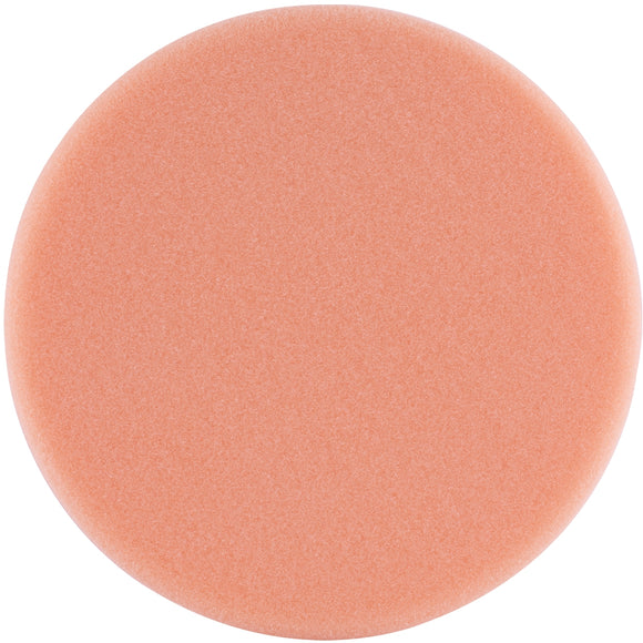 Image of a Tork Craft Foam Pad Hook And Loop Orange Sponge 150mm 6' Light Compounding