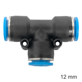 Image of an AirCraft PU Hose Fitting Tee 12mm