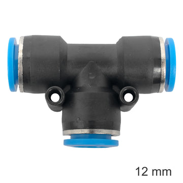 Image of an AirCraft PU Hose Fitting Tee 12mm