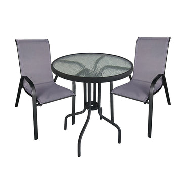 image of Seagull 3 Piece Steel Patio Set