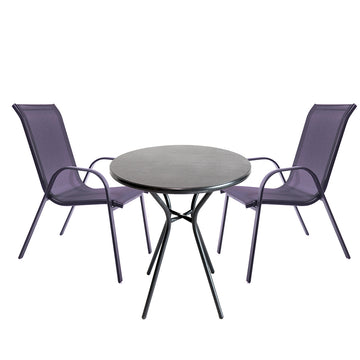 image of Seagull 3 Piece Steel Patio Set