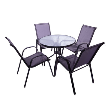 image of Seagull 5 Piece Steel Patio Set