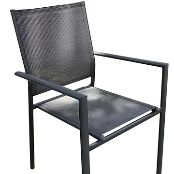 image of Seagull Textilene Patio Dinner Chair Steel Frame