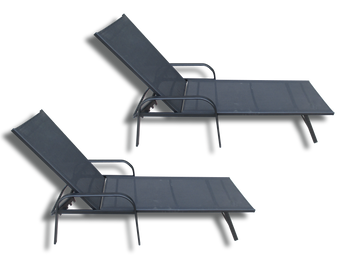 image of Seagull Pool Lounger 194cm 2Pack Kd Format