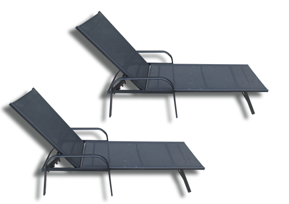 image of Seagull Pool Lounger 194cm 2Pack Kd Format