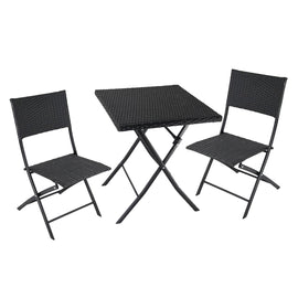 image of Seagull Panama Rattan 3 Piece Set Injection Moulded Set