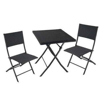image of Seagull Panama Rattan 3 Piece Set Injection Moulded Set