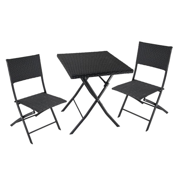 image of Seagull Panama Rattan 3 Piece Set Injection Moulded Set