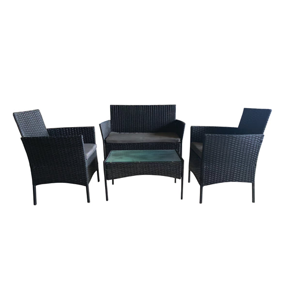 image of Seagull Siena 4 Piece Patio Set Steel Frame