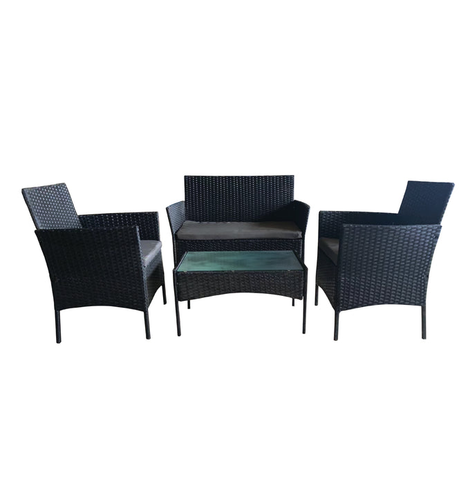 image of Seagull Siena 4 Piece Patio Set Steel Frame