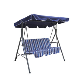 image of Chill-Out Garden Swing Polyester Blue Stripes