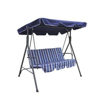 image of Chill-Out Garden Swing Polyester Blue Stripes