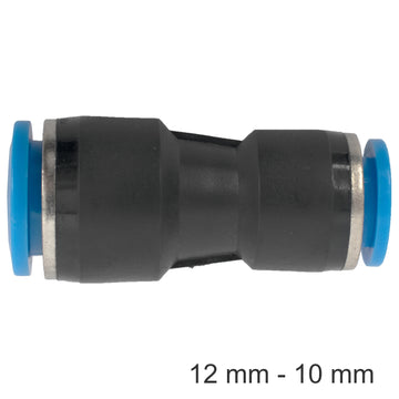 Image of an AirCraft PU Hose Fitting Reducer 12mm-10mm