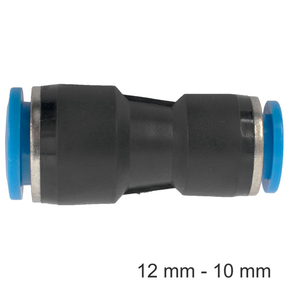 Image of an AirCraft PU Hose Fitting Reducer 12mm-10mm