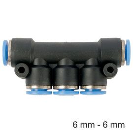 Image of an AirCraft PU Hose Fitting Manifold 6mm-6mm
