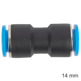 Image of an AirCraft PU Hose Fitting Equal Joiner 14mm