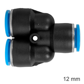 Image of an AirCraft PU Hose Fitting Y Joint 12mm