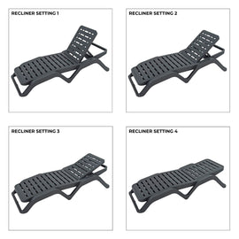 Image of a ECONOFURN Scirocco Lounger - Anthracite 2