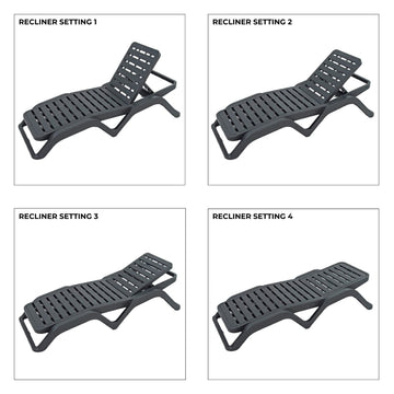 Image of a ECONOFURN Scirocco Lounger - Anthracite 2