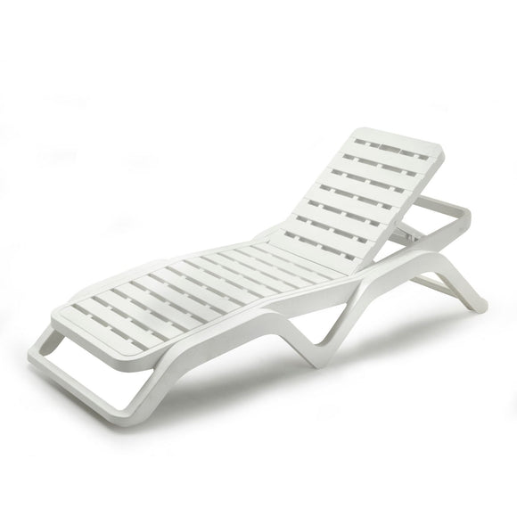 Image of a ECONOFURN Scirocco Lounger - White 1