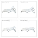 Image of a ECONOFURN Scirocco Lounger - White 2