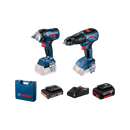 Bosch Cordless Combo GDS 18V-400 + GSB 18V-50 + 1x5.0 Ah + 1x2.0 Ah + GAL 18V-40, case-1