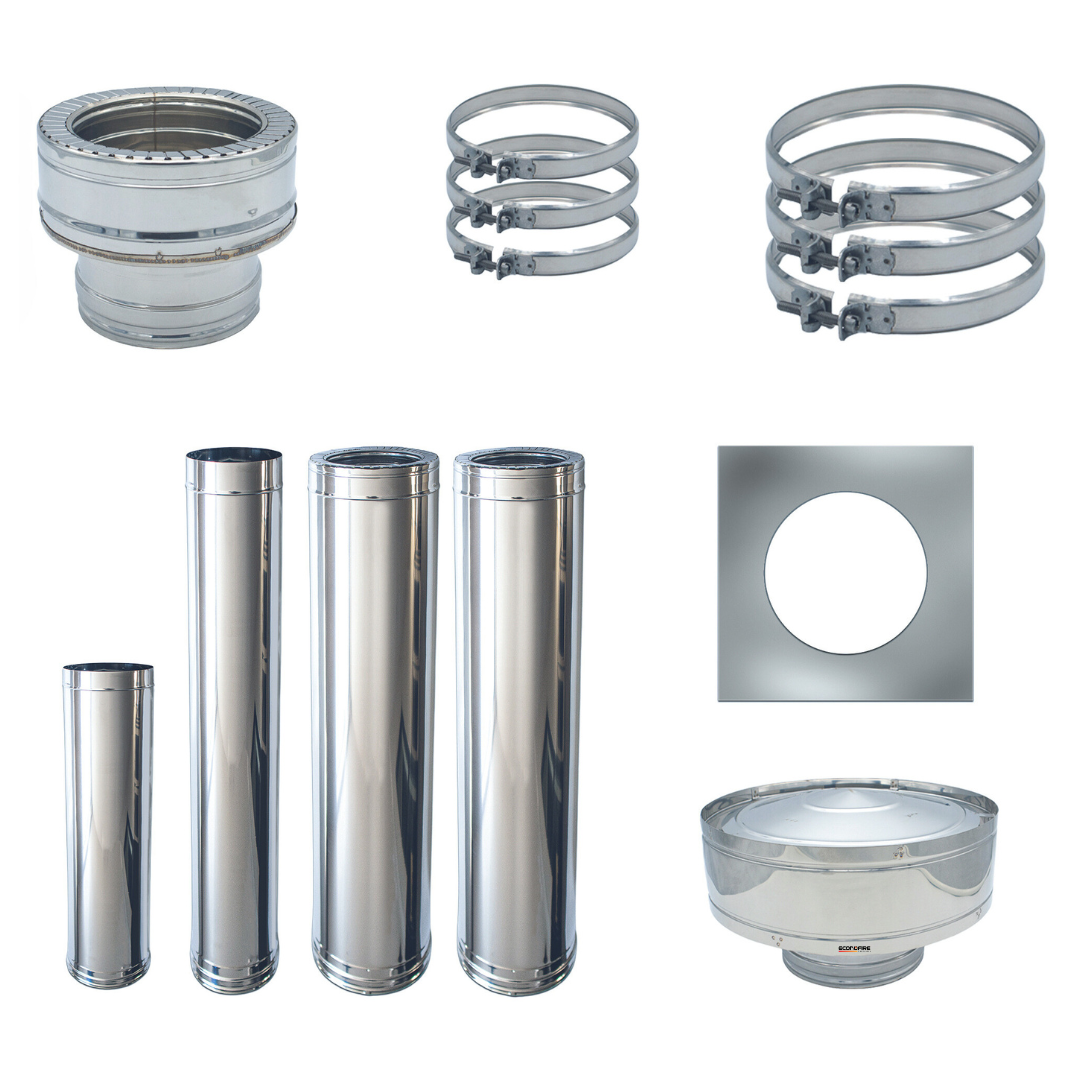 Image of a ECONOFIRE 130mm Internal Flue Kit 1