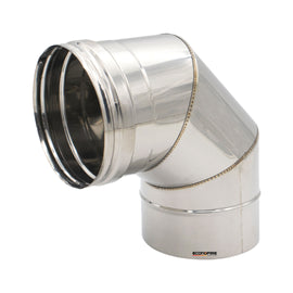 Econofire 130mm Single Skin Flue Bend 90-Degree