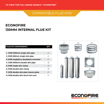 Image of a ECONOFIRE Vida LL Closed Combustion Fireplace 2