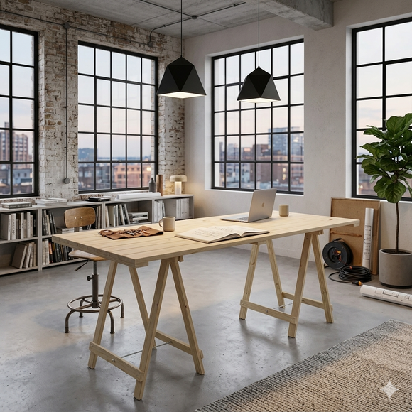 CTS Trestle Table Standing