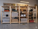 CTS Solid Wood Storage Shelving Add On Kit Width 940mm / Depth 440mm / Height 1744mm-4