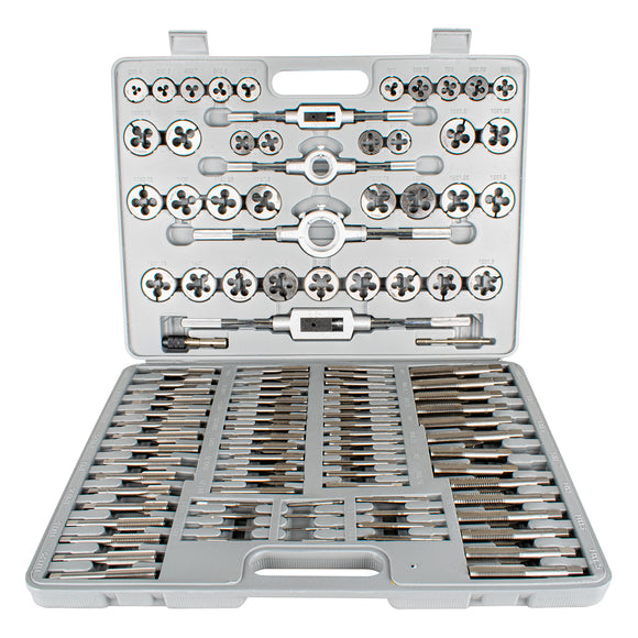 Image of a Tork Craft Tap & Die Set 110 Pce - Carbon Steel 2 - 18mm Blow Mould Case