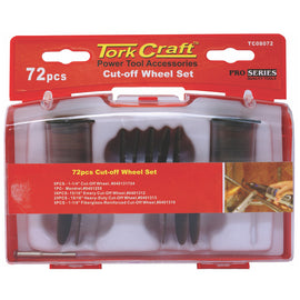 Image of a Tork Craft Mini Rotarty Cut-off Wheel Set 72 Pce