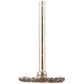 Image of a Tork Craft Mini Carbon Steel Brush 22.2mm Wheel 3.2mm Shank