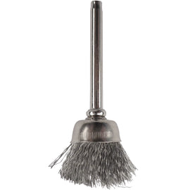 Image of a Tork Craft Mini Carbon Steel Brush 12.7mm Cup 3.2mm Shank