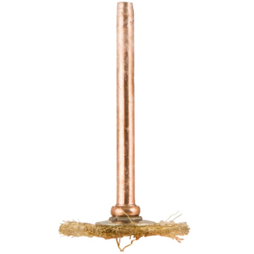 Image of a Tork Craft Mini Brass Brush 19.1mm Wheel 3.2mm Shank