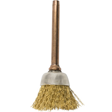 Image of a Tork Craft Mini Brass Brush 12.7mm Cup 3.2mm Shank